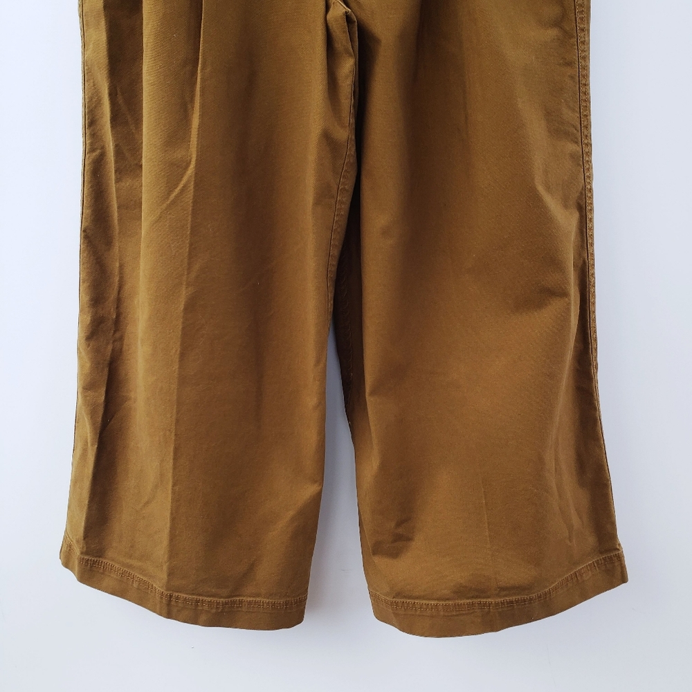 Madewell Pleated High Waist Wide Leg CropPant 12 - Picture 5 of 14